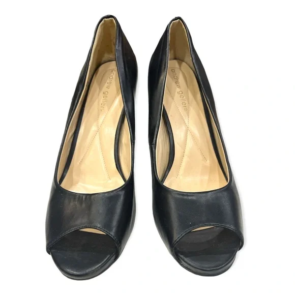 Andrew Geller "Tagalong" classic peep toe pumps - Picture 2 of 5